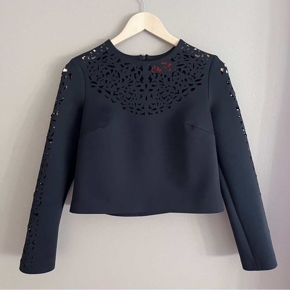 Clover Canyon Black Neoprene Top‎ Size XS